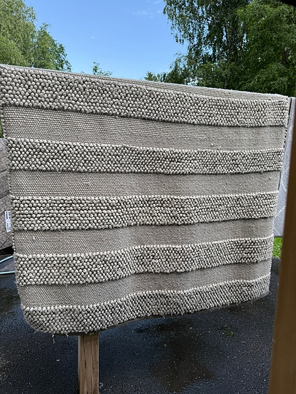 Villamatto 100 % harmaa Luhta