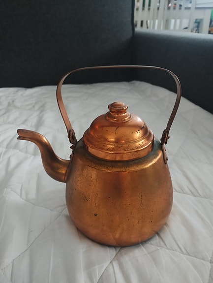 Kuparikannu. Made in Finland.