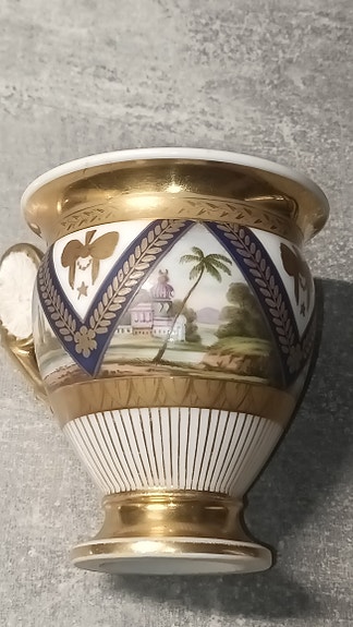 Antiikki posliini kuppi Venäjä 1800-luku