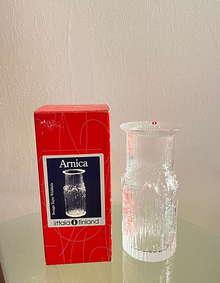 Iittala Arnica lasimaljakko (Tapio Wirkkala)