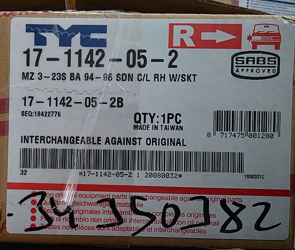 Mazda 323 BA äärivalo