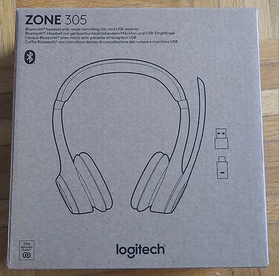 Logitech Zone 305 wireless headphone, gaming headset