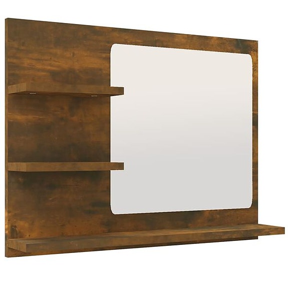vidaXL Kylpyhuoneen peili savutammi 60x10,5x45 cm tekninen puu(sku815660