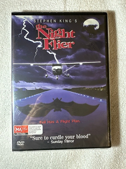 Stephen King The Night Flier DVD-elokuva