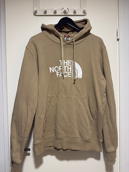 The North Face miesten beige puuvillainen huppari L