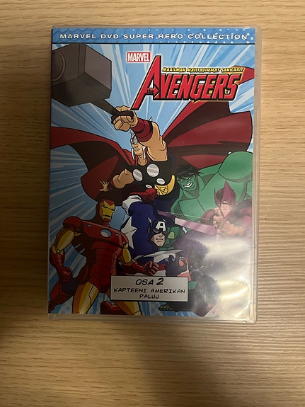 Avengers osa 2 kapteeni Amerikan paluu DVD