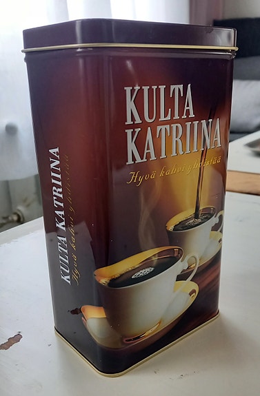 Kulta Katriina kahvipurkki