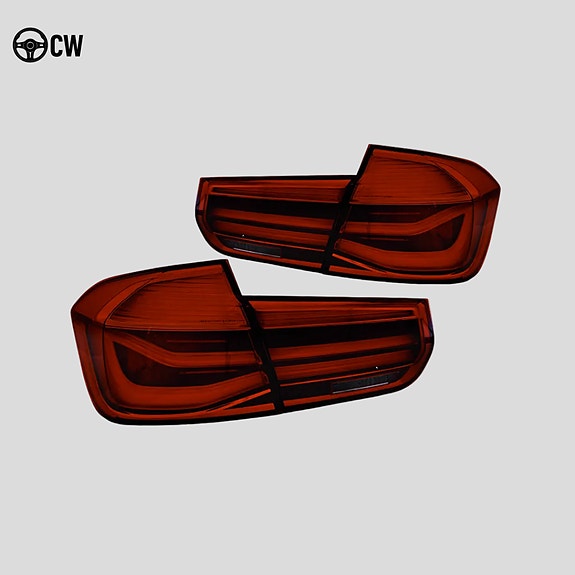 BMW F30 LCI-look LED-takavalot (punaiset)