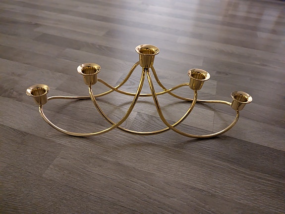 Kullattu Georg jensen kynttilänjalka