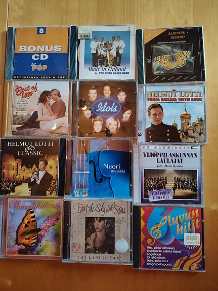 Musiikki cd-levyjä