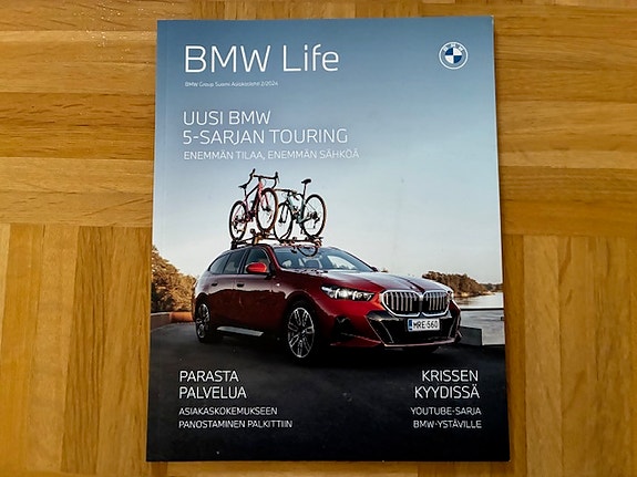 Lehti BMW Life 2/2024 5-sarja G61 530e Touring, G60 M5, G26 i4 M50, F70 M135