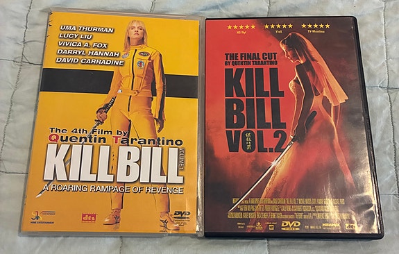 Kill Bill dvd 1 ja 2 quentin tarantino elokuvat