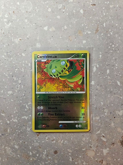 Carnivine (reverse holo) - Pokemon, Platinum