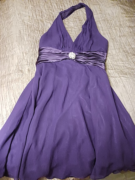 Violetti juhlamekko. Koko 12 (42) M/L