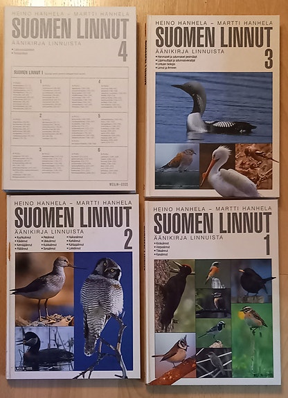 Suomen linnut 1-4 äänikirja linnuista