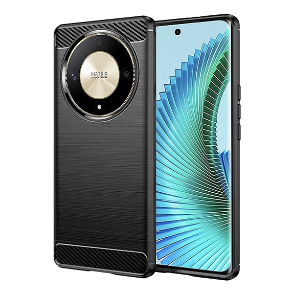 Techsuit Carbon Silicone Suojakuori, Honor Magic 6 Lite 5G