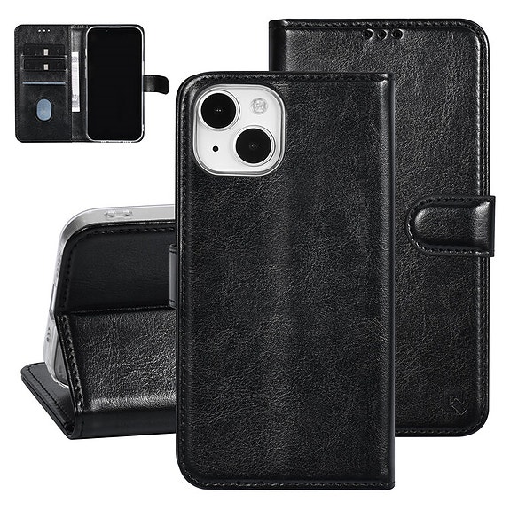 UNIQ Lompakkokotelo iPhone 15 - Musta