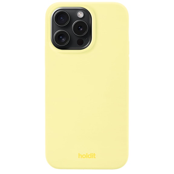 Holdit – Silicone Case iPhone 15 Pro Max - Keltainen