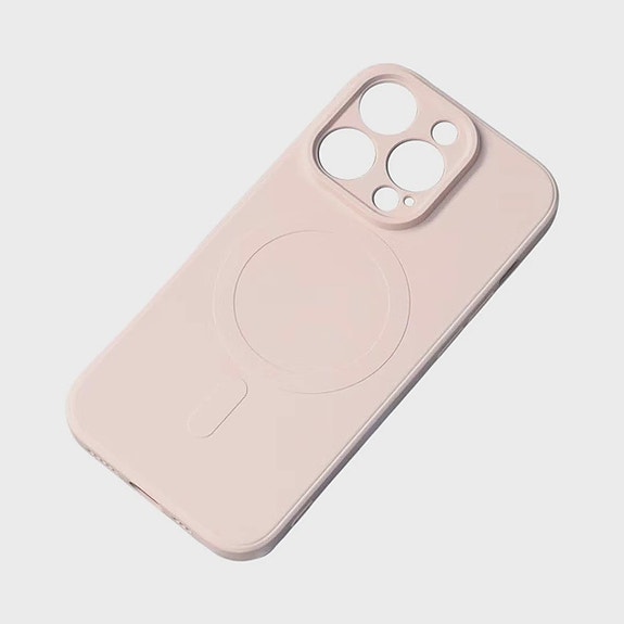 MagSafe Silikonikuori iPhone 15 - Pinkki