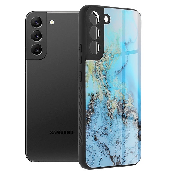 Techsuit Glaze Blue Ocean Suojakuori, Samsung S22+ 5G