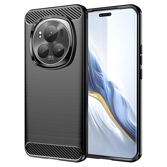 Techsuit Carbon Silicone Suojakuori, Honor Magic 6 Pro 5G