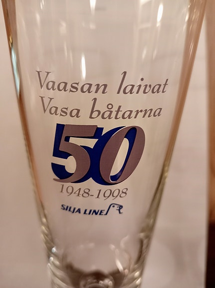 Vaasan laivat Silja Line 50 v juhlalasit