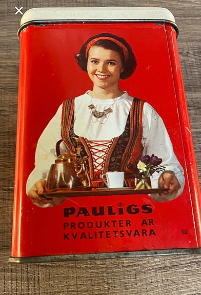 Paulig Paula peltinen kahvipurkki