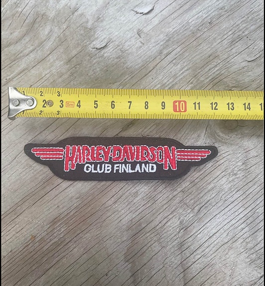 Harley Davidson club Finland kangasmerkki