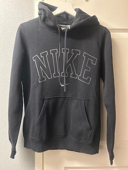 Nike M musta puuvillainen miesten huppari