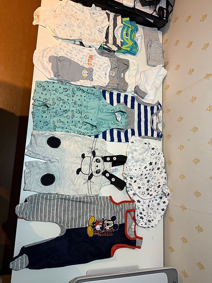 pojan vaatteet 56–68 cm, iso setti