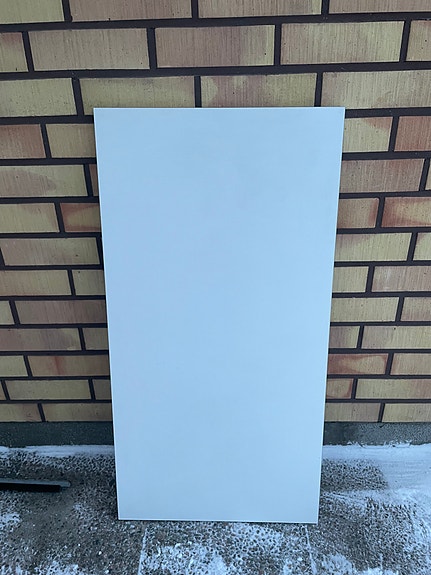 Valkoinen pöydän kansi kansilevy pöytälevy melamiinilevy 62 x 120 cm pöytä levy