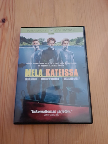 Mela kateissa DVD uudenveroinen 6€+6posti/nouto