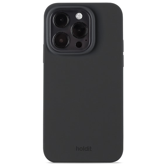 Holdit – Silicone Case iPhone 14 Pro - Musta