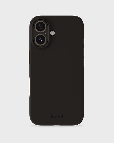 Holdit – Silicone Case iPhone 16 Plus - Musta