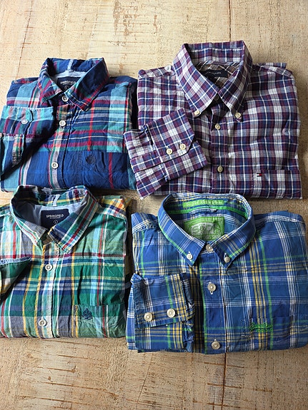 Tommy Hilfiger miesten ruutupaita L kirjava puuvilla