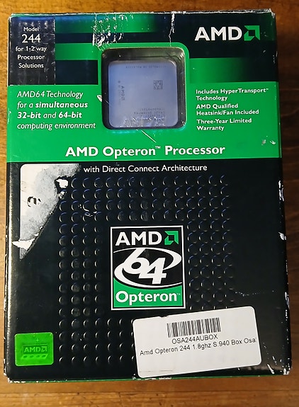 AMD Opteron 244 1.8 GHz (Socket 940) – BOX – Retro / Server