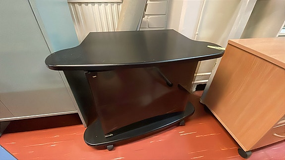Tv-taso (musta), apupöytä