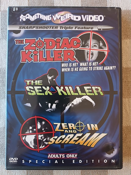 The Zodiac Killer / The Sex Killer / Zero In and Scream DVD