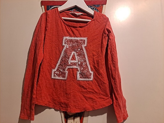 H&M lasten paita 122 tytöille punainen