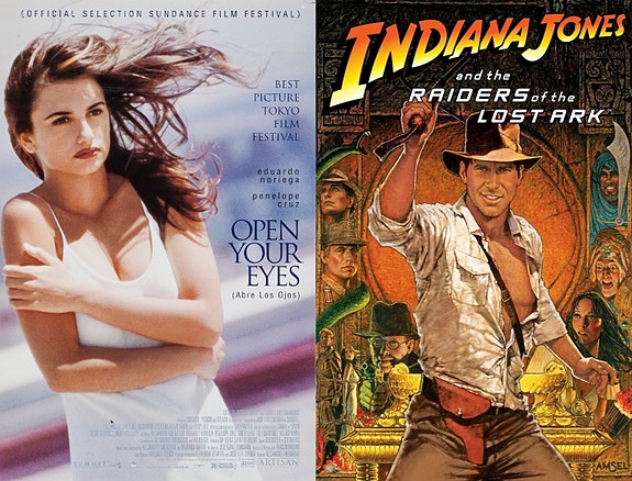 Avaa silmäsi & Indiana Jones DVD-elokuvat Harrison Ford Penélope Cruz