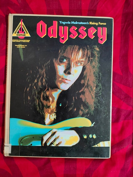 Yngwie Malmsteen Rising Force Odyssey - song book.