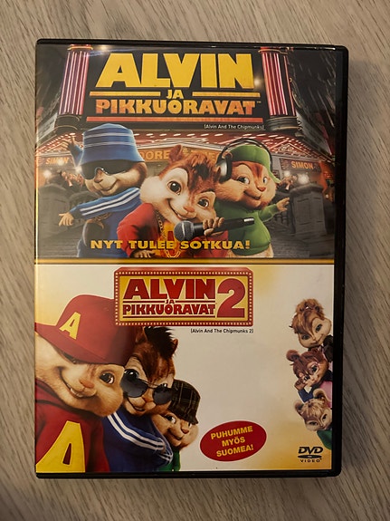 Alvin ja pikkuoravat 1 ja 2 DVD