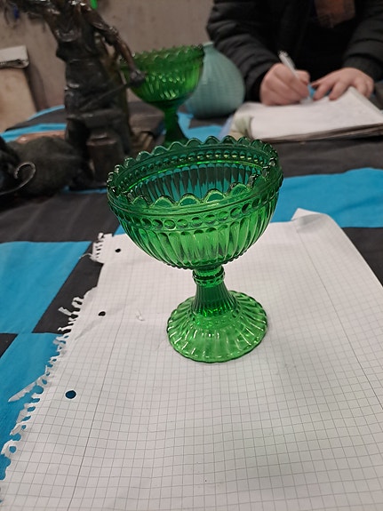 Marimekko mariskooli vihreä lasi