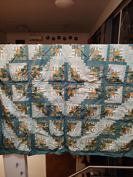 Tilkkutäkki päiväpeitto