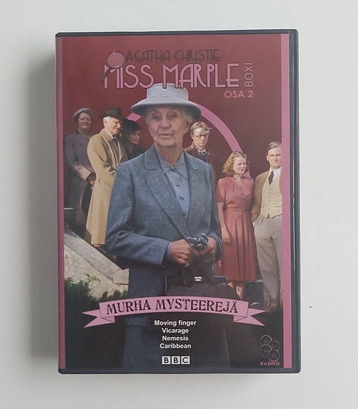 Miss Marple osa 2 dvd boxi Murha Mysteerejä