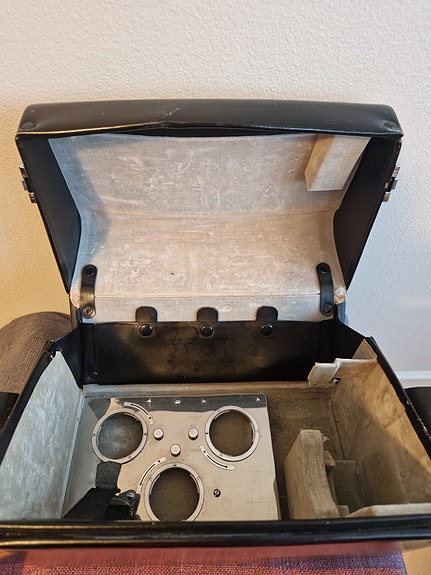Nikon nahkainen kameralaukku, vintage
