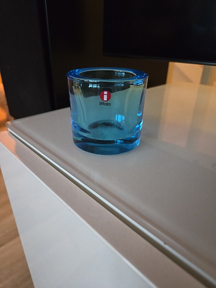 Iittala Kivi tuikkulyhty sininen