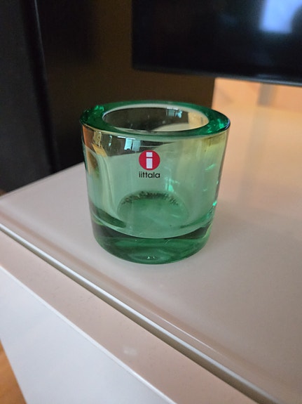Iittala tuikkulyhty vihreä lasi