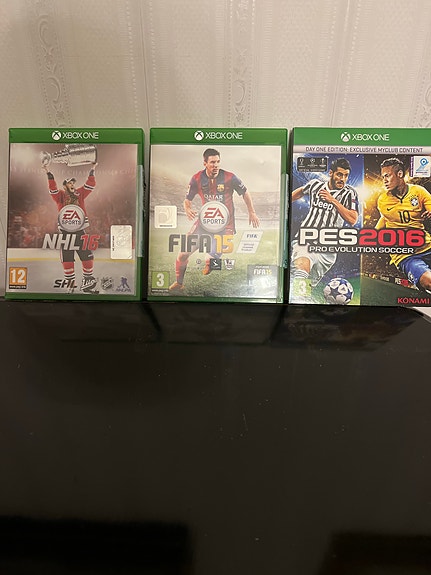 EA Sports NHL, FIFA 15 ja PES 2016 Xbox One pelit