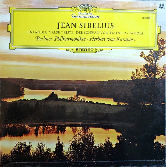 Jean Sibelius: Finlandia, Tapiola, Valse Triste – Karajan / BPO (LP)